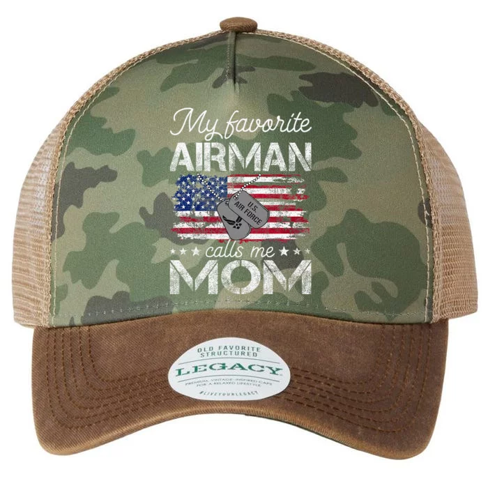 My Favorite Airman Calls Me Mom A.I.R F.O.R.C.E Mom Legacy Tie Dye Trucker Hat