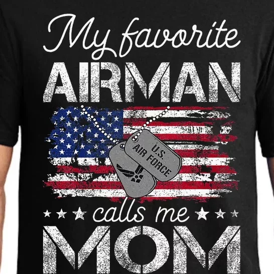 My Favorite Airman Calls Me Mom A.I.R F.O.R.C.E Mom Pajama Set