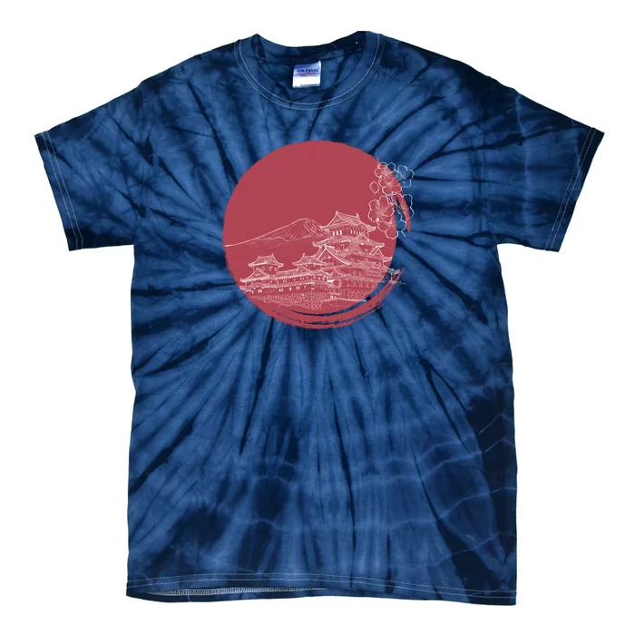 Mount Fuji And Japan Art Tie-Dye T-Shirt