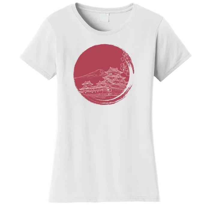 Mount Fuji And Japan Art Women's T-Shirt