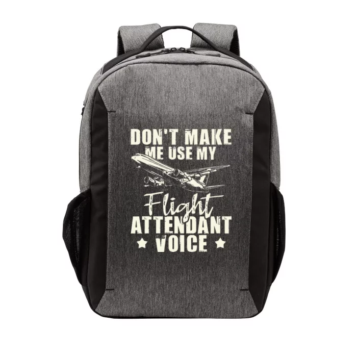 My Flight Attendant Voice Aviation Stewardess Plane Pilot Vector Backpack