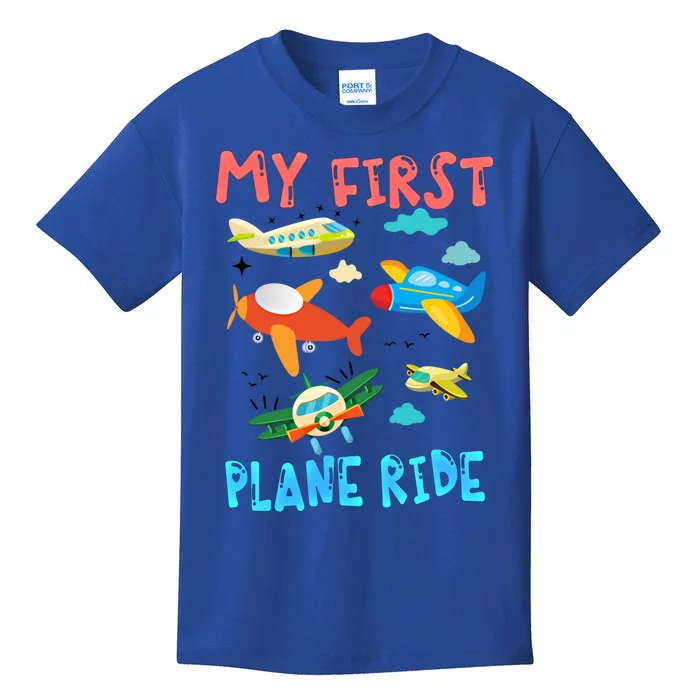 My First Airplane Ride Gift First Time Flying Gift Kids T-Shirt