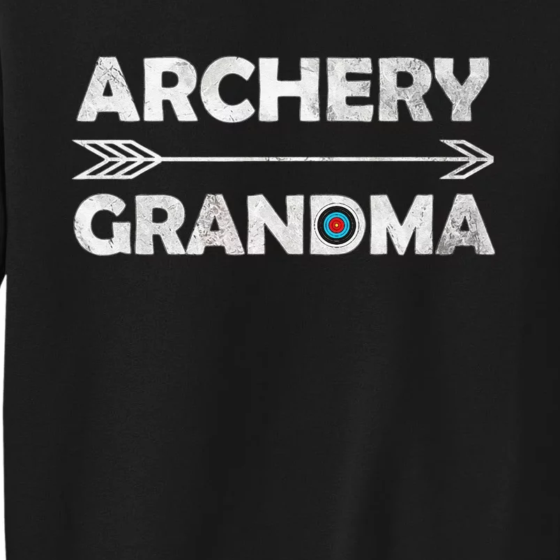 Matching Family Archery Grandma Arrow Target Team Photo Gift Tall Sweatshirt