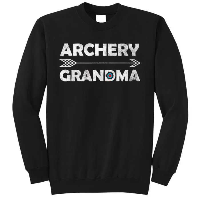 Matching Family Archery Grandma Arrow Target Team Photo Gift Tall Sweatshirt