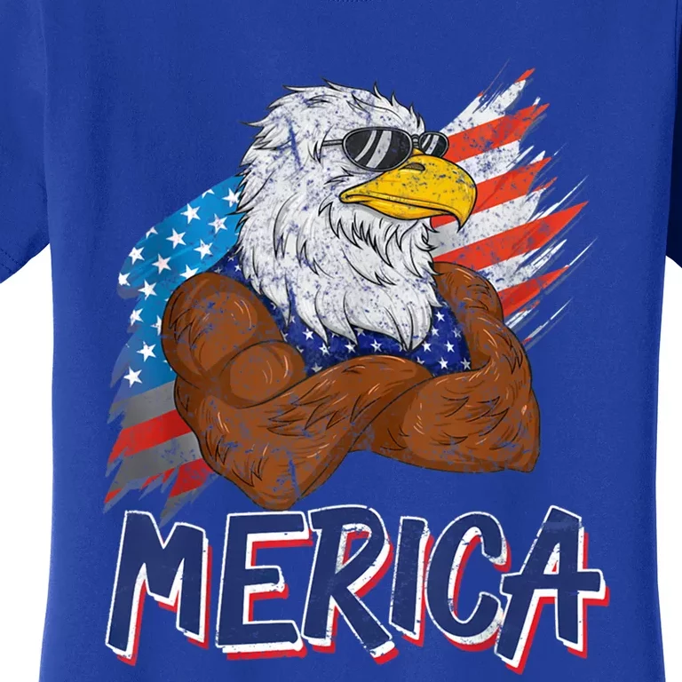 Merica Freedom American Usa Eagle Patriotic 4th Of July Gift Women's T-Shirt