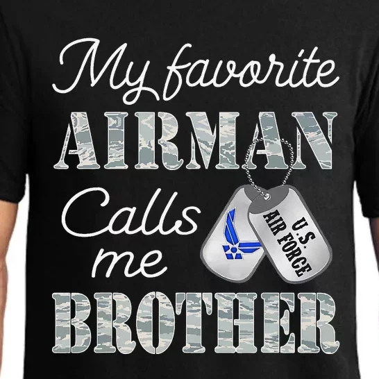 My Favorite Airman Calls Me Brother Air Force Brother Pajama Set