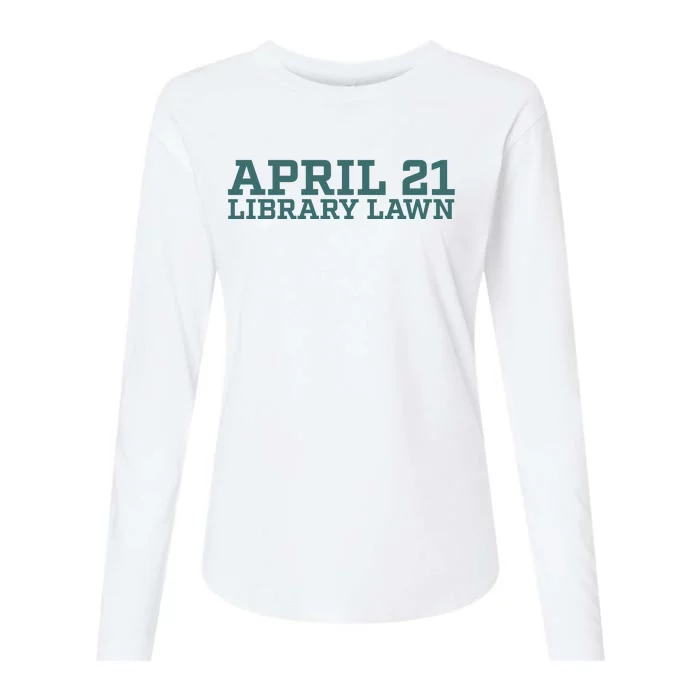 Marcus Freeman April 21 Library Lawn Womens Cotton Relaxed Long Sleeve T-Shirt