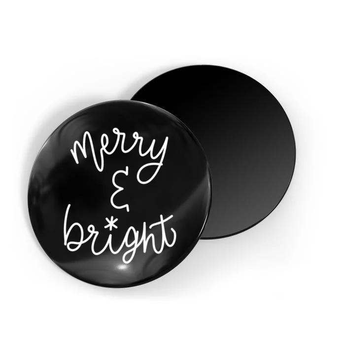 Mel F. Arts Merry And Bright Holiday Christmas Cheer Magnet