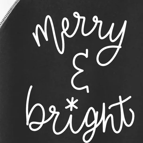 Mel F. Arts Merry And Bright Holiday Christmas Cheer Toddler Fine Jersey T-Shirt