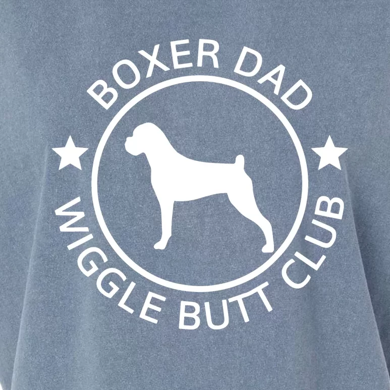 Men Funny Boxer Dad Wiggle Butt Club Fathers Day Garment-Dyed Women's Muscle Tee