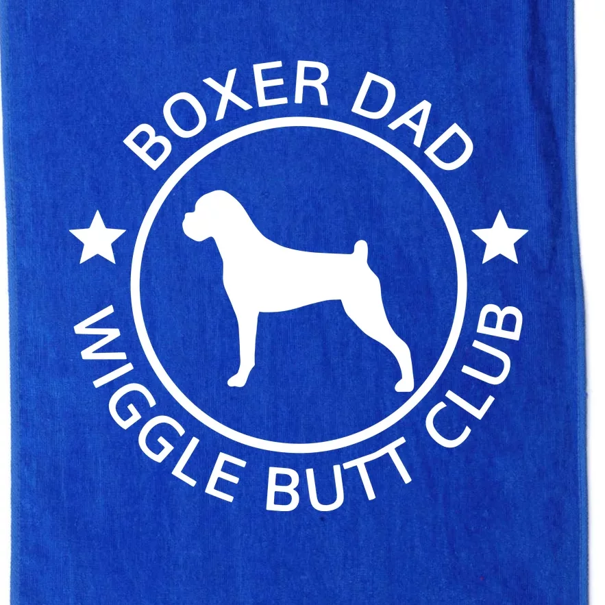 Men Funny Boxer Dad Wiggle Butt Club Fathers Day Platinum Collection Golf Towel