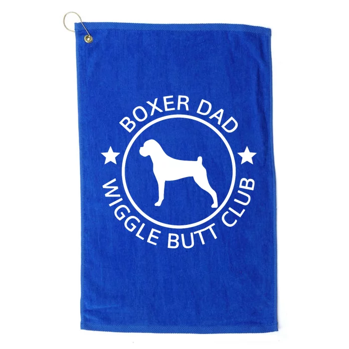 Men Funny Boxer Dad Wiggle Butt Club Fathers Day Platinum Collection Golf Towel