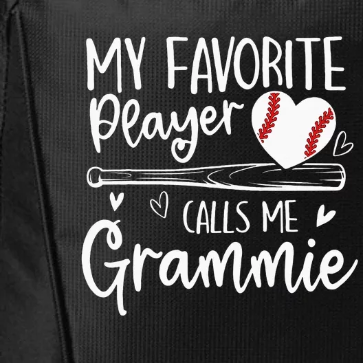 My Favorite Baseball Player Calls Me Grammie Mothers Day City Backpack