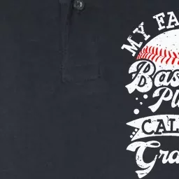 My Favorite Baseball Player Calls Me Grandma Baseball Family Softstyle Adult Sport Polo