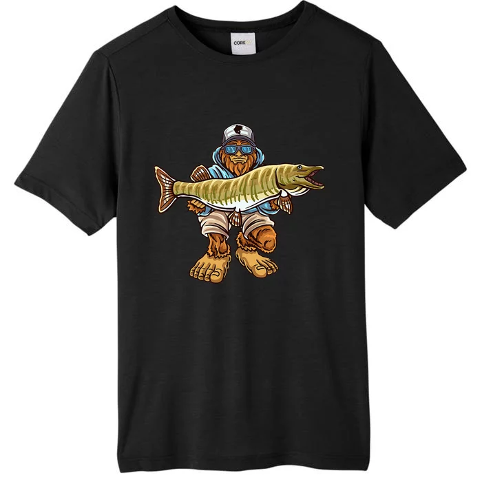 Muskie Fishing Bigfoot Musky Hunting Fisher ChromaSoft Performance T-Shirt