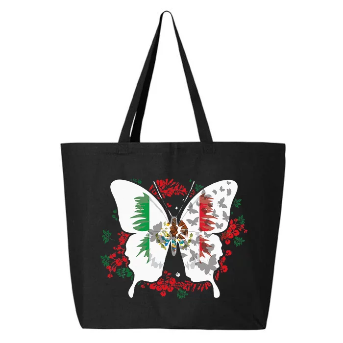 Mexican Flag Butterfly Mexicans 25L Jumbo Tote