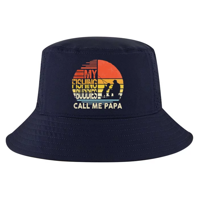 My Fishing Buddies Call Me Papa Fathers Day Cool Comfort Performance Bucket Hat