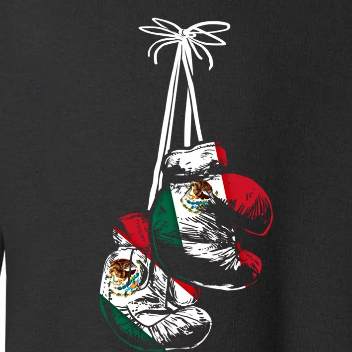 Mexican Flag Boxer Boxing Gloves Boxing Cool Gift Toddler Sweatshirt