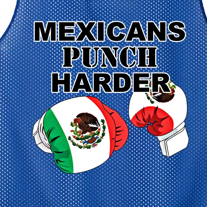 Mexican Flag Boxing Gloves Gift Mesh Reversible Basketball Jersey Tank