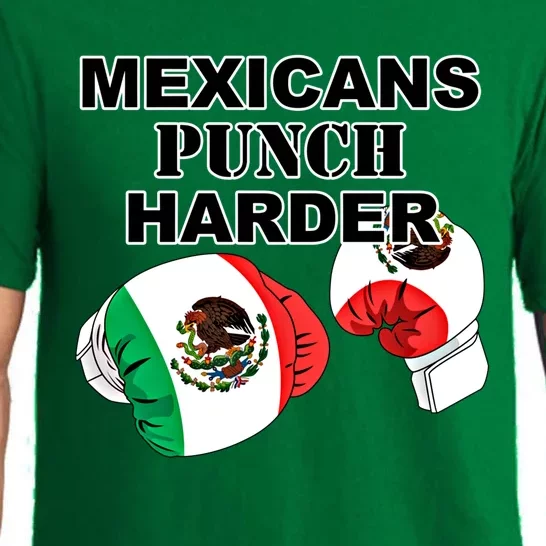 Mexican Flag Boxing Gloves Gift Pajama Set