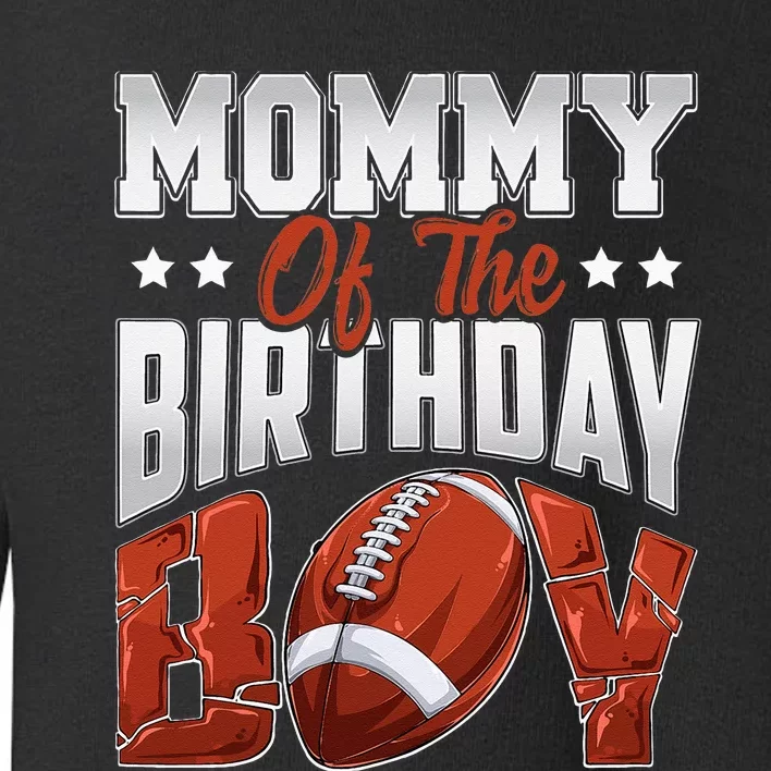 Mommy Football Birthday Boy Family Baller B Day Party Toddler Sweatshirt