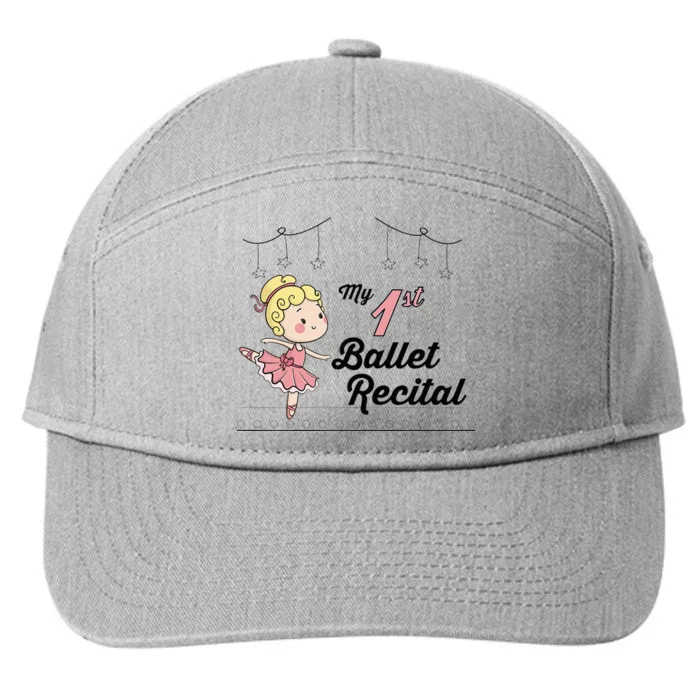 My First Ballet Recital 7-Panel Snapback Hat