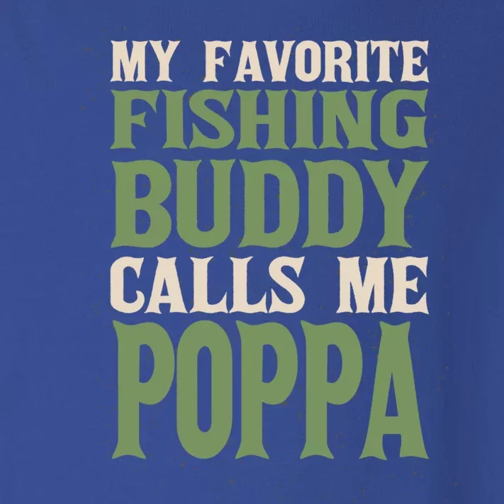 My Favorite Buddy Fishing Poppa Fisher Dad Hobby Family Gift Toddler Long Sleeve Shirt