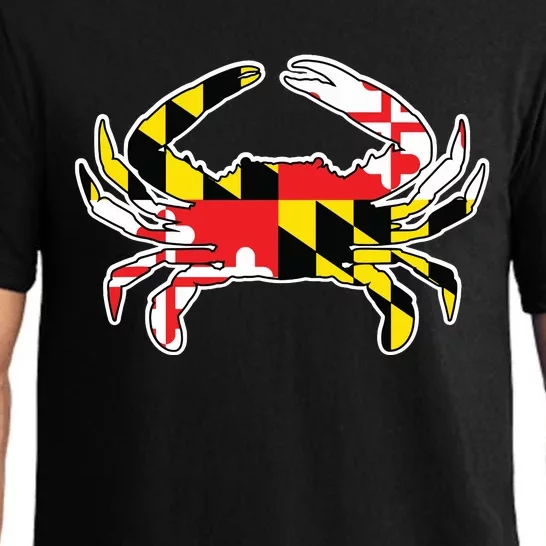 Maryland Flag Blue Crab Gift Pajama Set