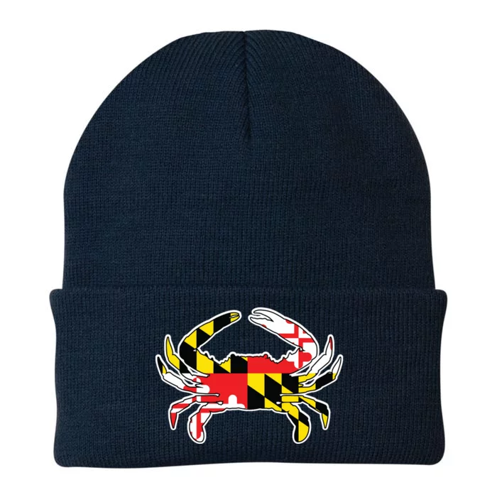 Maryland Flag Blue Crab Gift Knit Cap Winter Beanie