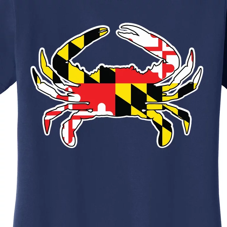 Maryland Flag Blue Crab Gift Women's T-Shirt