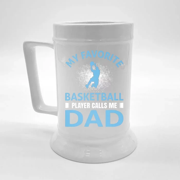 My Favorite Basketball Player Calls Me Dad Front & Back Beer Stein