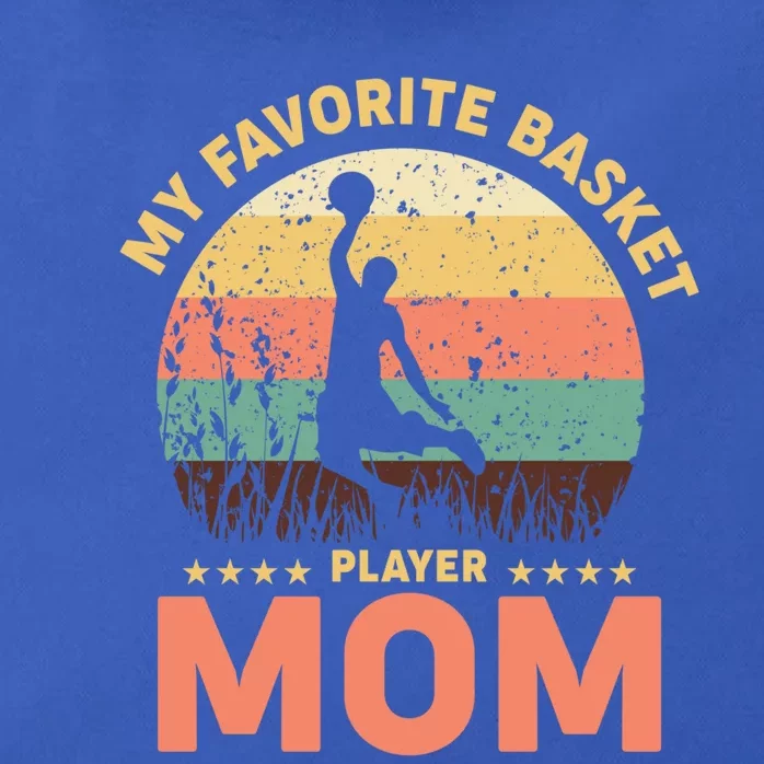 My Favorite Basket Player Mom Basketball Game Basketball Gift Zip Tote Bag