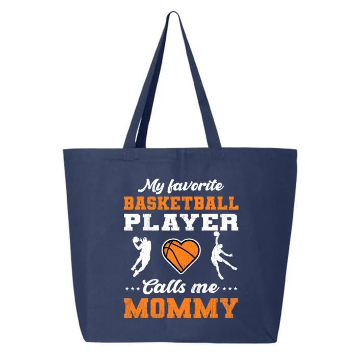 My Favorite Basketball Player Calls Me Mom Mothers Day 25L Jumbo Tote