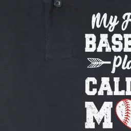 My Favorite Baseball Player Calls Me Mom  Mothers Day Softstyle Adult Sport Polo