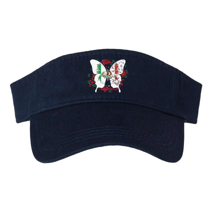 Mexican Flag Butterfly Mexicans Valucap Bio-Washed Visor