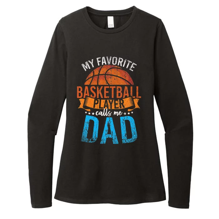 My Favorite Basketball Player Calls Me Dad Basketball Womens CVC Long Sleeve Shirt