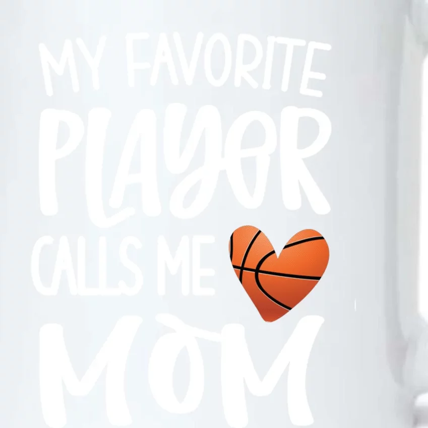 My Favorite Basketball Player Calls Me Mom Basketball Mom Cute Gift Black Color Changing Mug