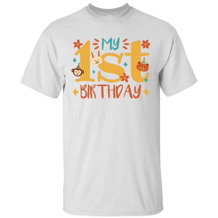 My First Birthday Animal Tall T-Shirt