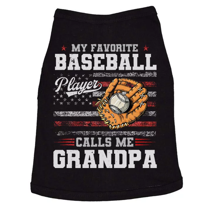 My Favorite Baseball Player Calls Me Grandpa Father’S Day Doggie Tank