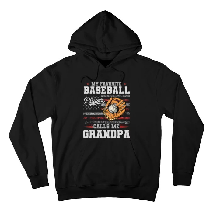 My Favorite Baseball Player Calls Me Grandpa Father’S Day Hoodie