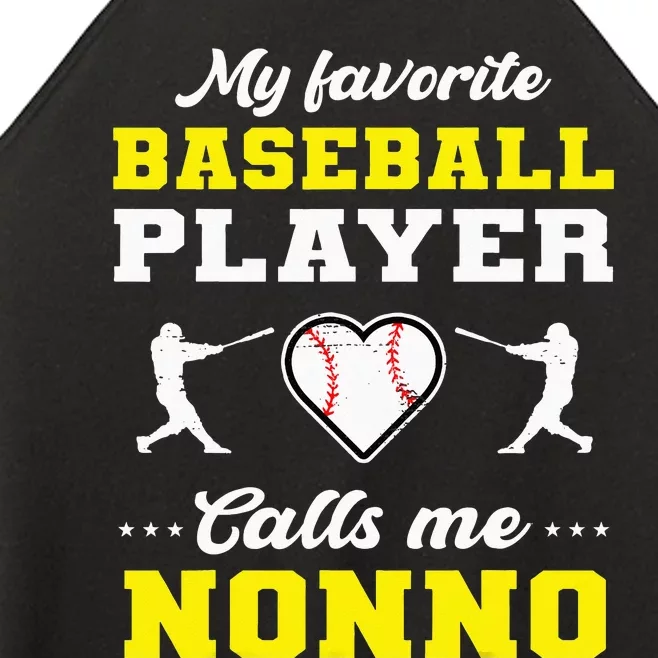 My Favorite Baseball Player Calls Me Nonno for Mother's Day Women’s Perfect Tri Rocker Tank