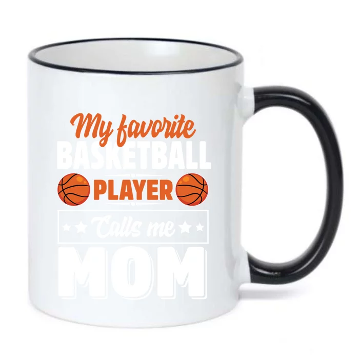 My Favorite Basketball Player Calls Me Mom Mother's Day Cute Gift Black Color Changing Mug