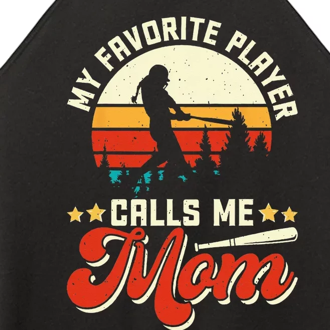 My Favorite Baseball Player Calls Me Mom Mothers Day Women’s Perfect Tri Rocker Tank