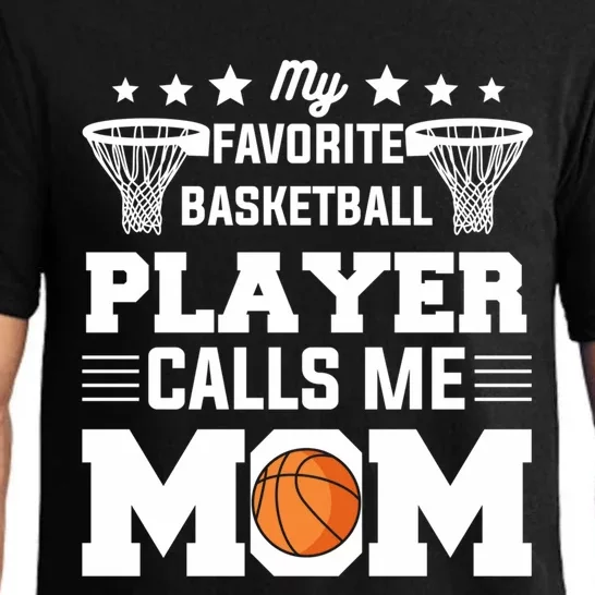 My Favorite Basketball Player Calls Me Mom Gift Pajama Set