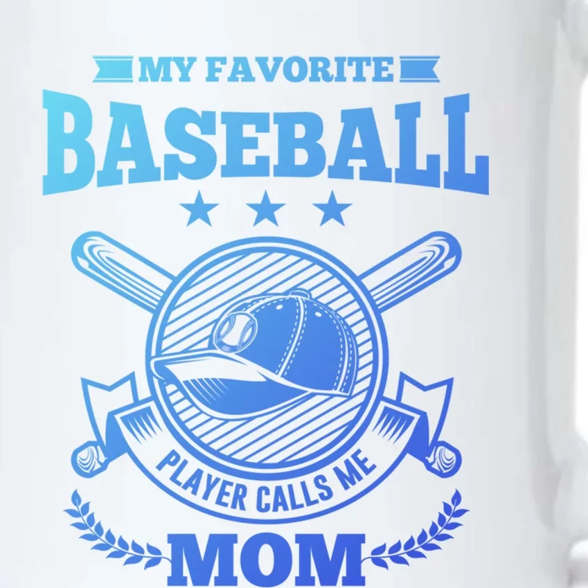 My Favorite Baseball Player Calls Me Mom Gifgift Black Color Changing Mug