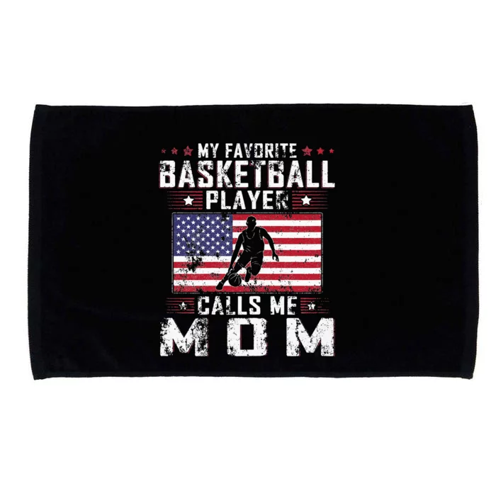 My Favorite Basketball Player Calls Me Mom Mother Day Microfiber Hand Towel