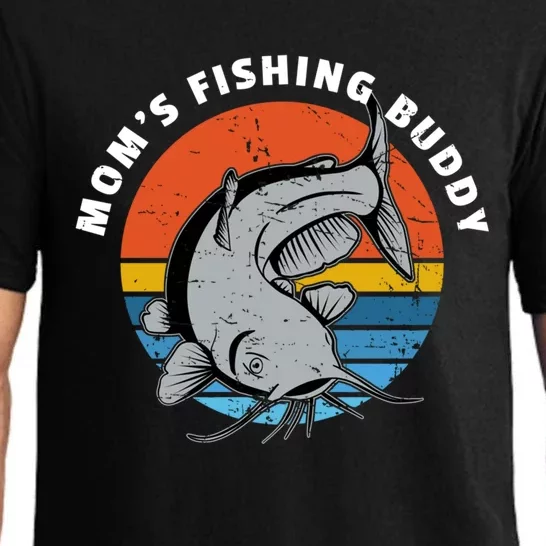 Mom's Fishing Buddy Catfish Graphic Gift Pajama Set