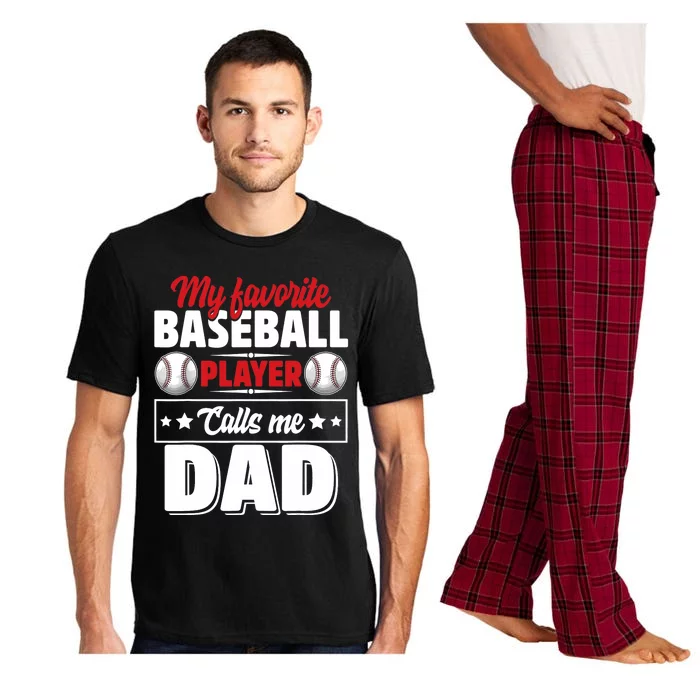 My Favorite Baseball Player Calls Me Dad Pajama Set