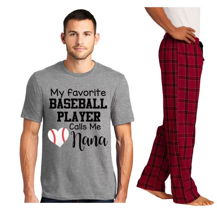 My Favorite Baseball Player Calls Me Nana Pajama Set