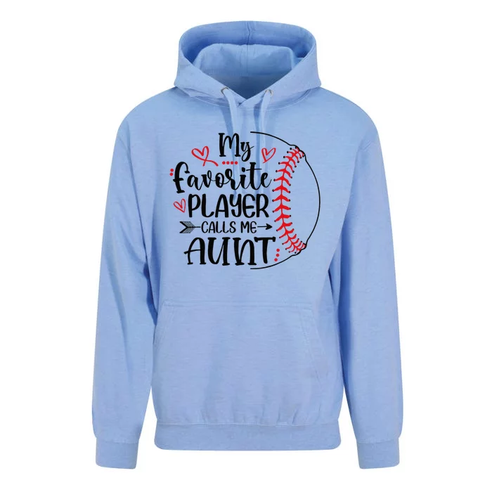 My Favorite Baseball Player Calls Me Aunt Unisex Surf Hoodie